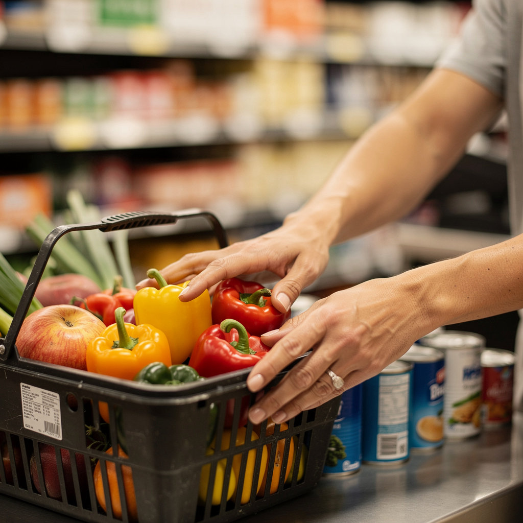Super Discount & Food team members engaging with happy customers in our San Diego store